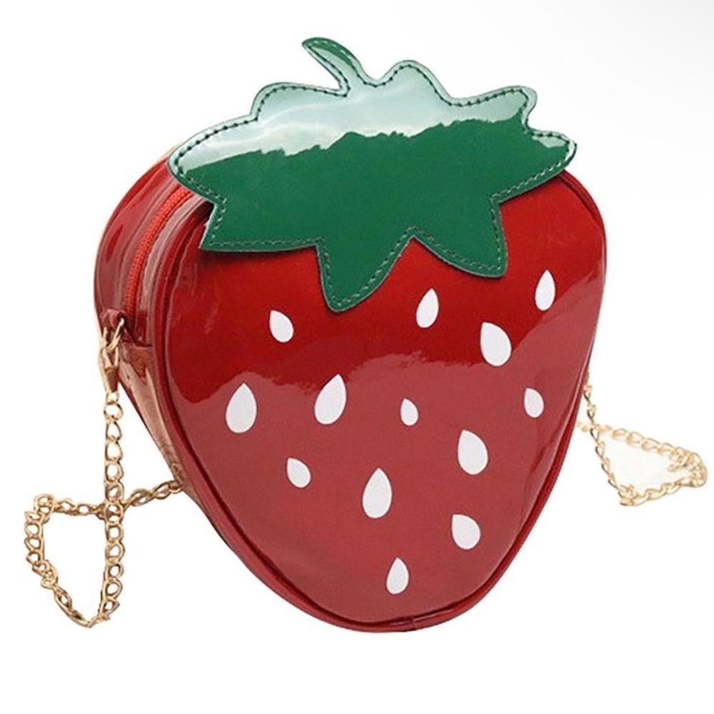 Strawberry Shaped Crossbody Bag Kawaii